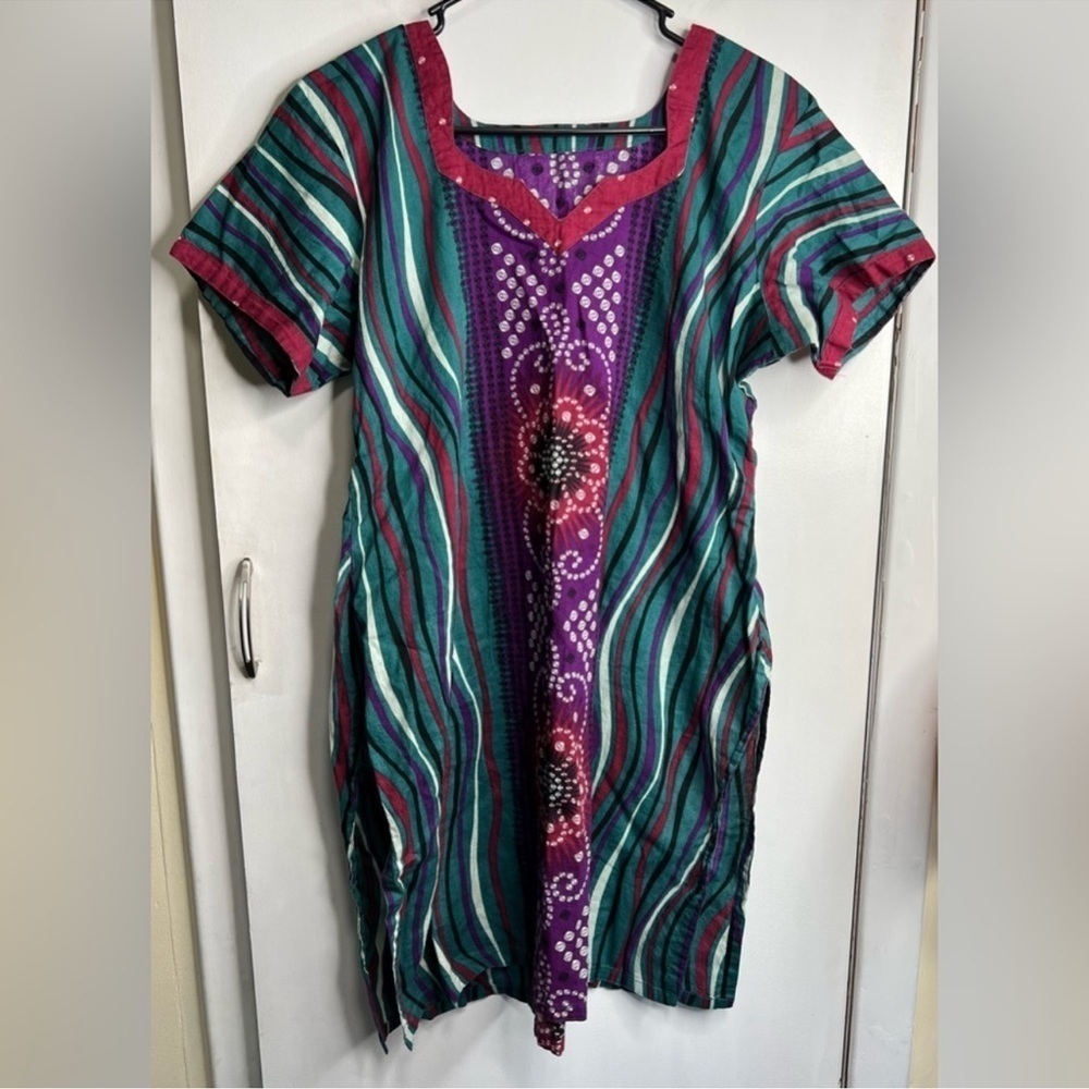 Boho Side Slit Mini Dress